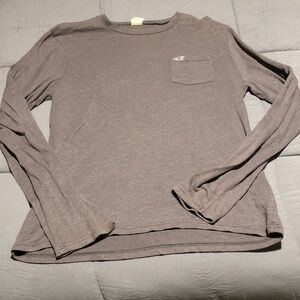 Men’s Gray Long Sleeve Shirt